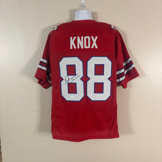 Dawson Knox - Signed Red Buffalo Bills Pro Style Jersey JSA