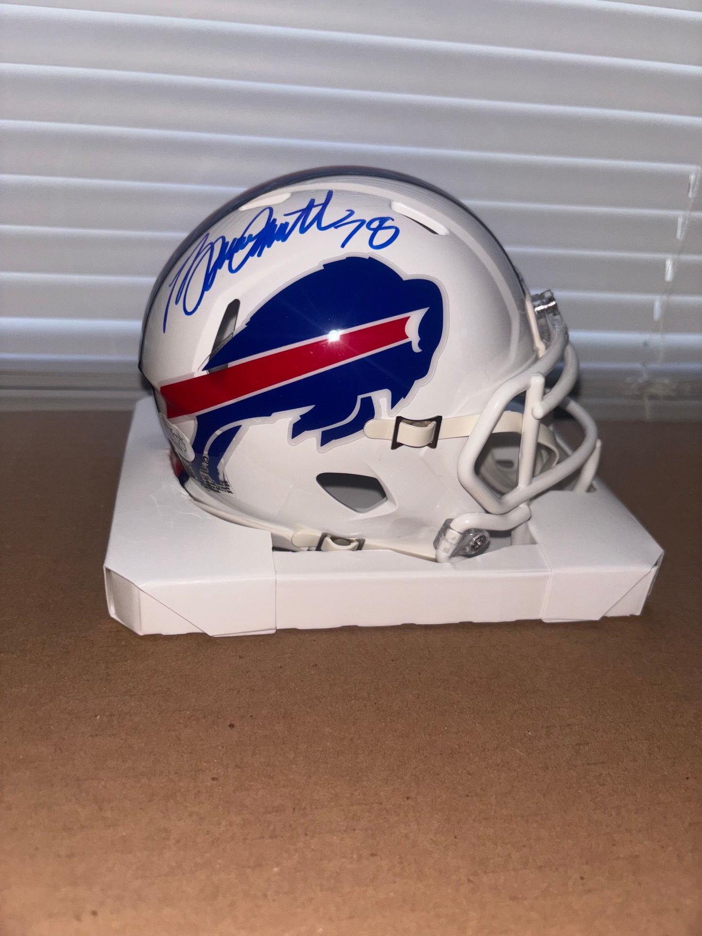 Bruce Smith Signed Buffalo Bills Speed Mini