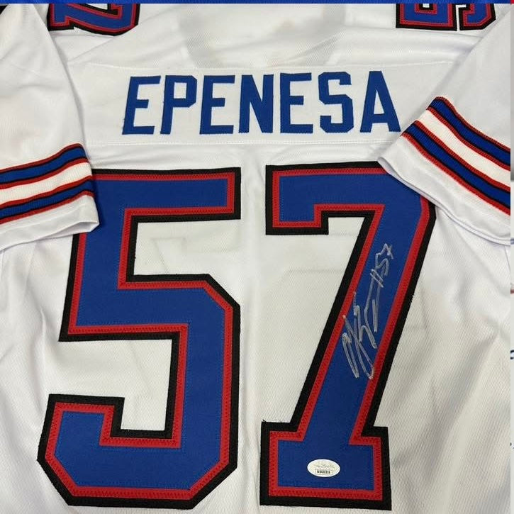 AJ Epenesa Signed Buffalo Bills Jersey (White)