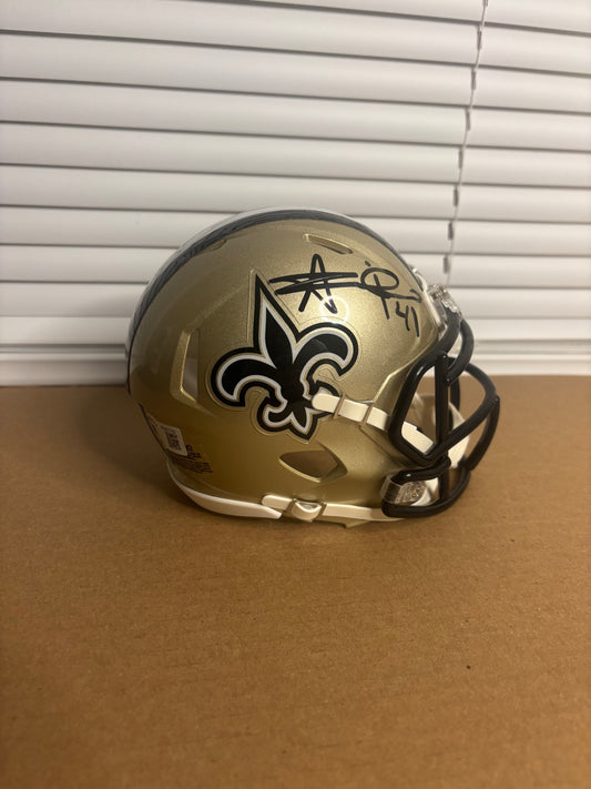 Alvin Kamara Signed New Orleans Saints Speed Mini