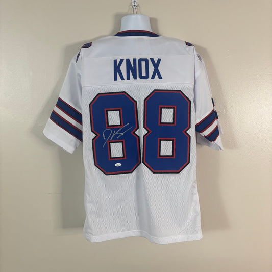 Dawson Knox - Signed White Buffalo Bills Pro Style Jersey JSA