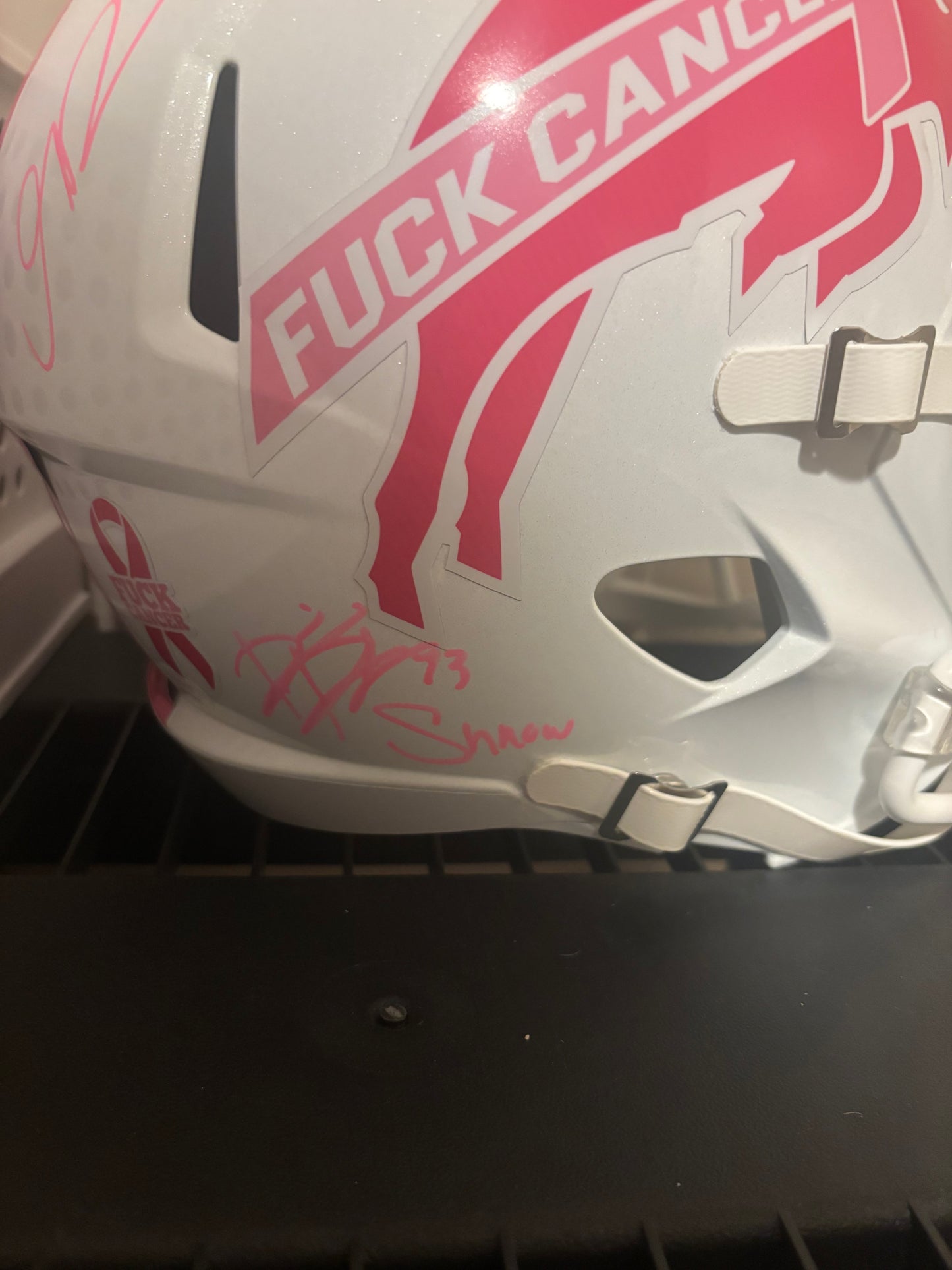 Dawkins, Davis, McKenzie Signed Buffalo Bills Full Size Custom BCA Helmet