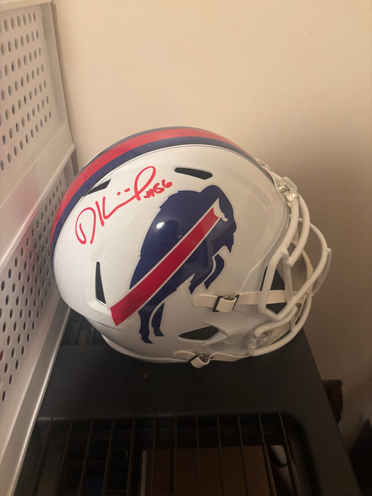 Dalton Kincaid Signed Buffalo Bills Full Size Speed Helmet