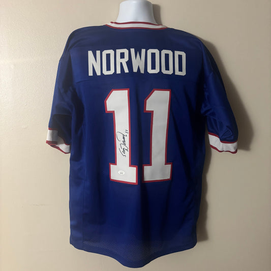 Scott Norwood - Signed Buffalo Bills Pro Style Jersey JSA