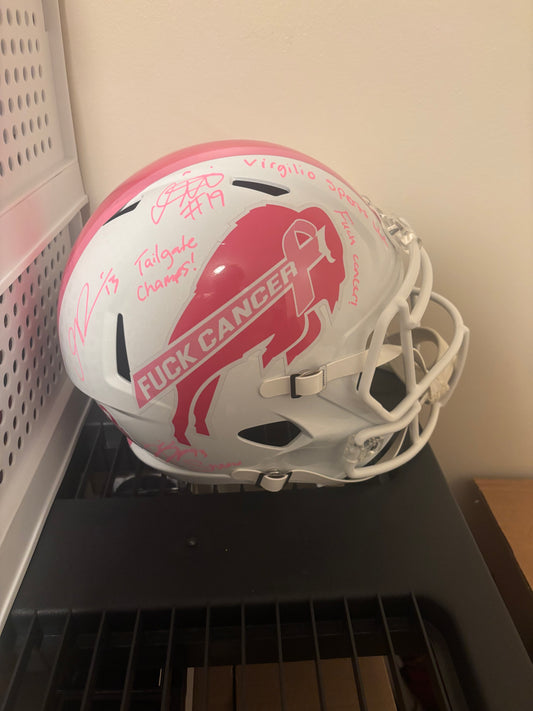 Dawkins, Davis, McKenzie Signed Buffalo Bills Full Size Custom BCA Helmet