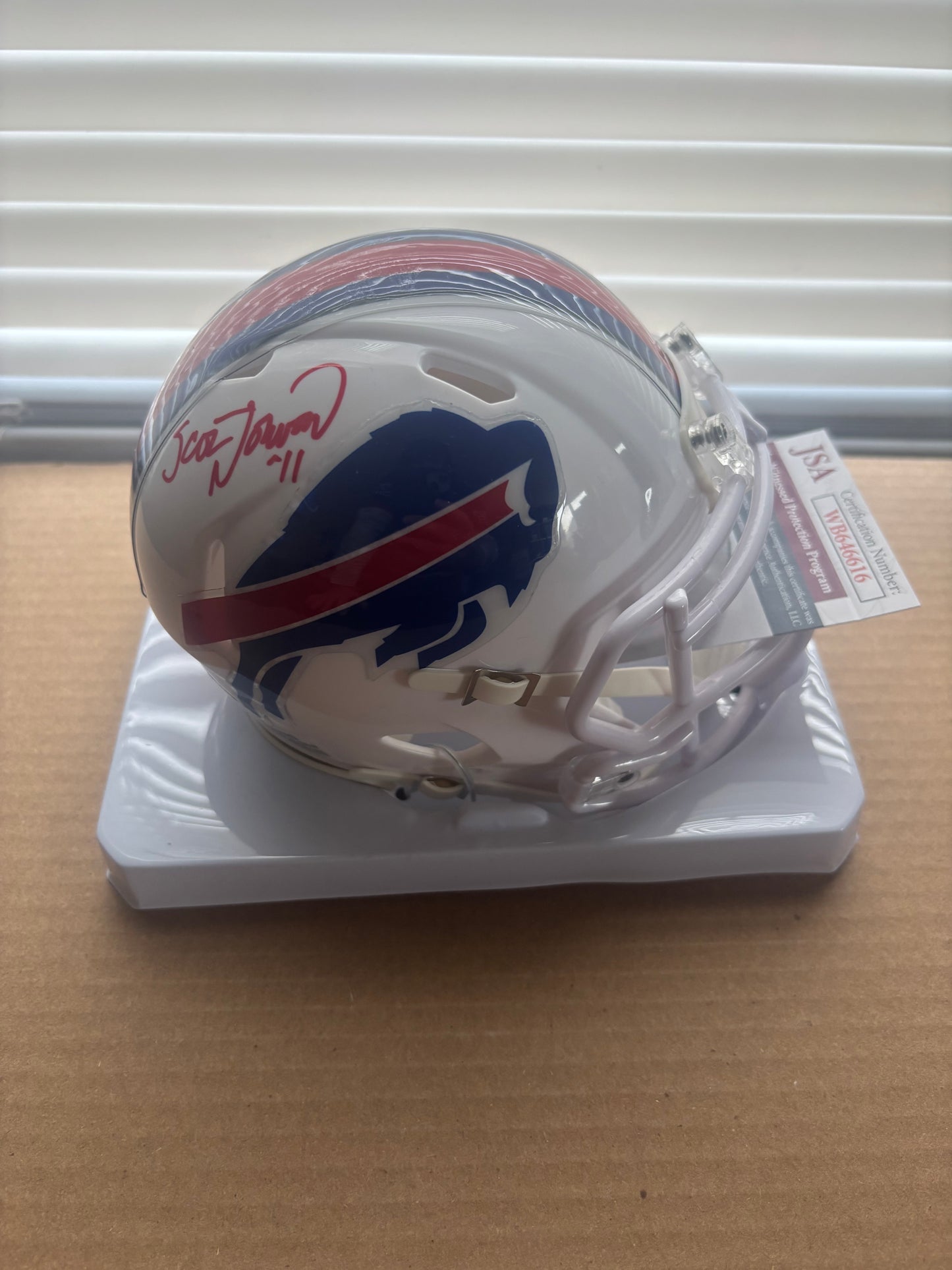 Scott Norwood Signed Buffalo Bills Speed Mini