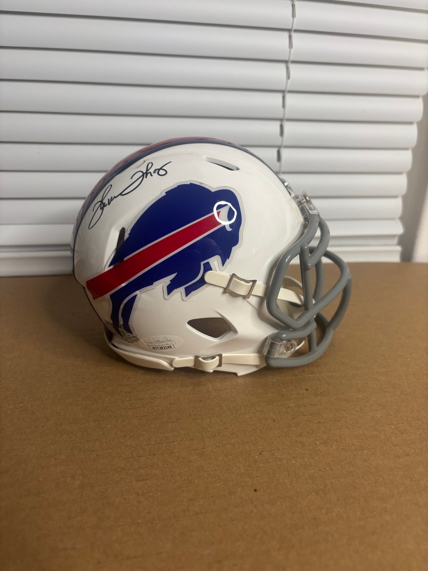 Thurman Thomas Signed Buffalo Bills Speed Mini