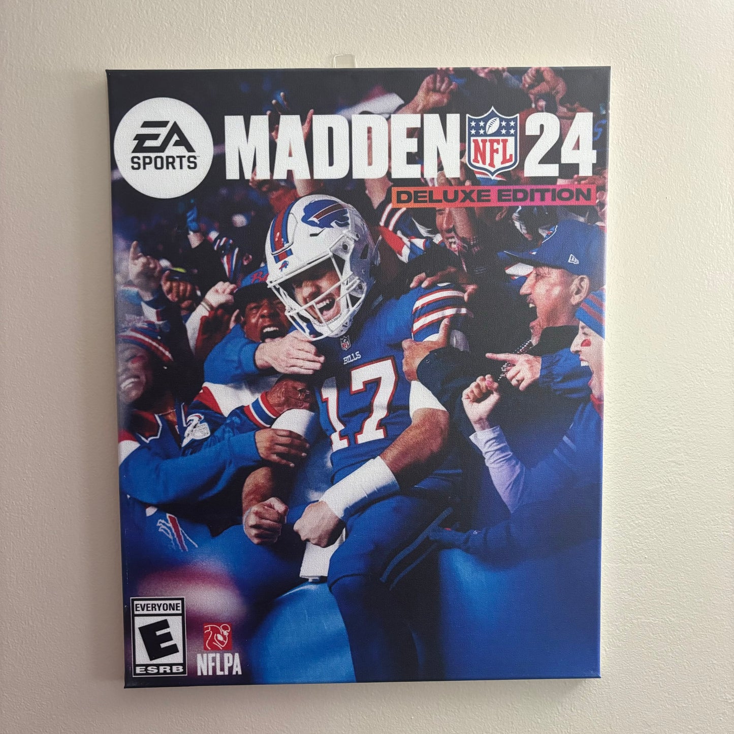 Josh Allen Buffalo Bills Madden Cover Canvas