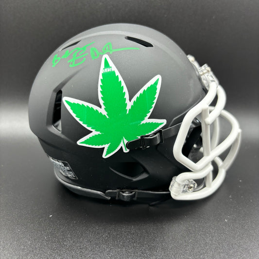 Benny The Butcher Signed Leaf Mini Helmet