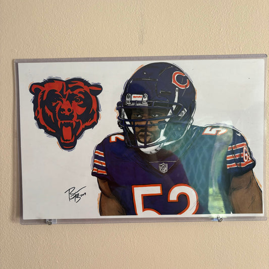 Khalil Mack Chicago Bears 11x17 Poster