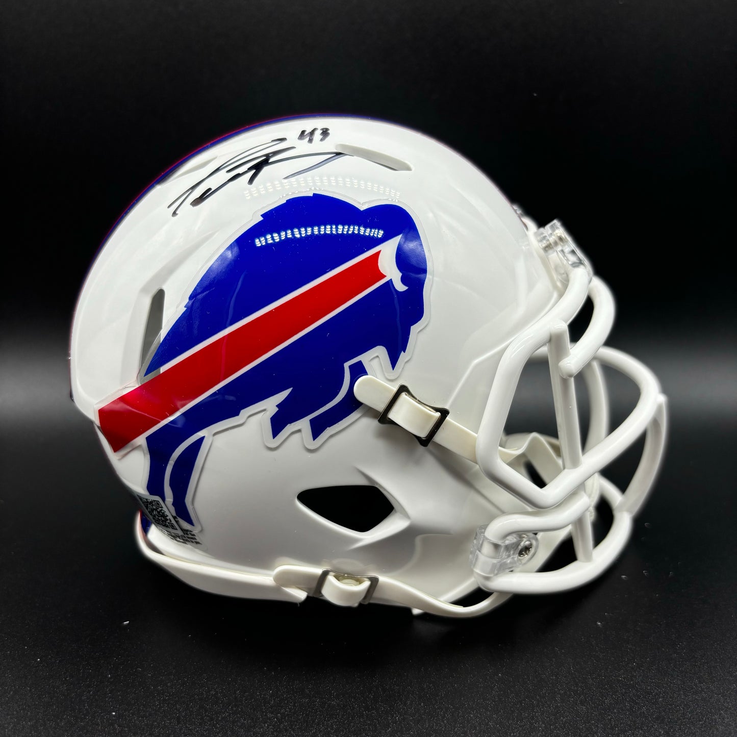 Terrell Bernard Signed Buffalo Bills Speed Mini