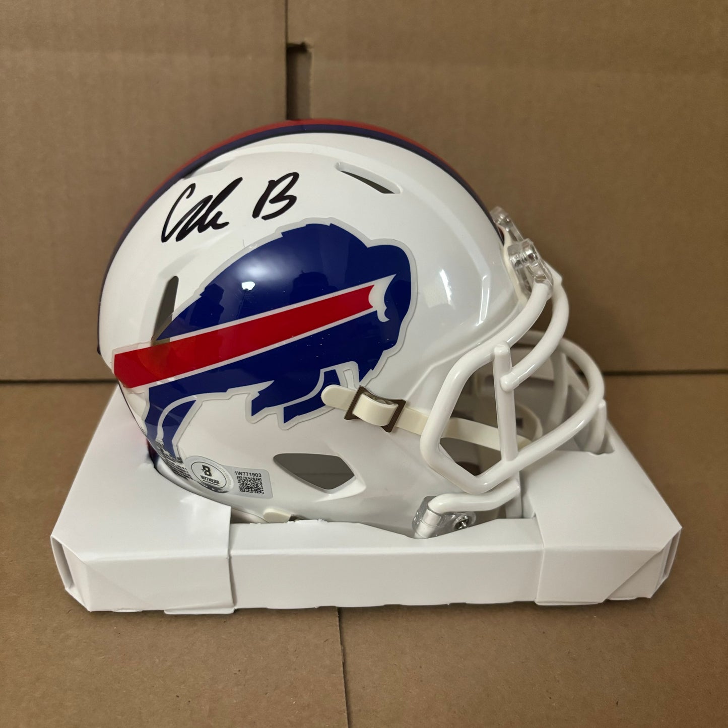 Cole Bishop Signed Buffalo Bills Speed Mini