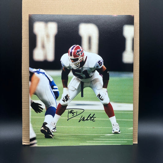 David White Signed Buffalo Bills 8x10 White