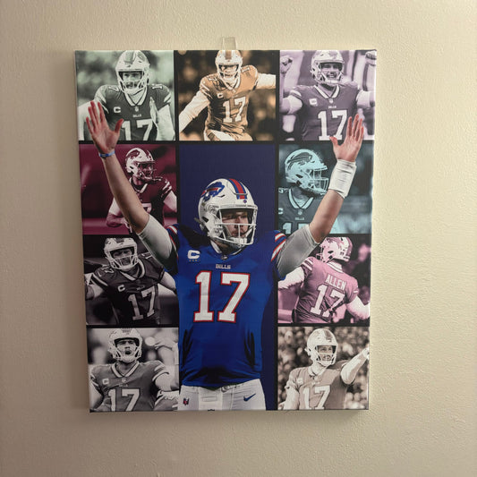 Josh Allen Buffalo Bills Eras Canvas