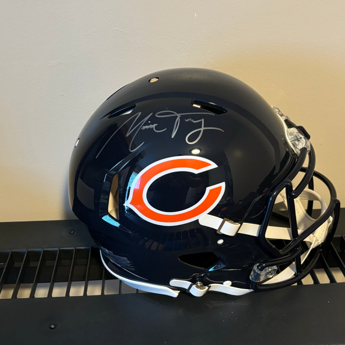 Mitch Trubisky Signed Chicago Bears Speed Authentic