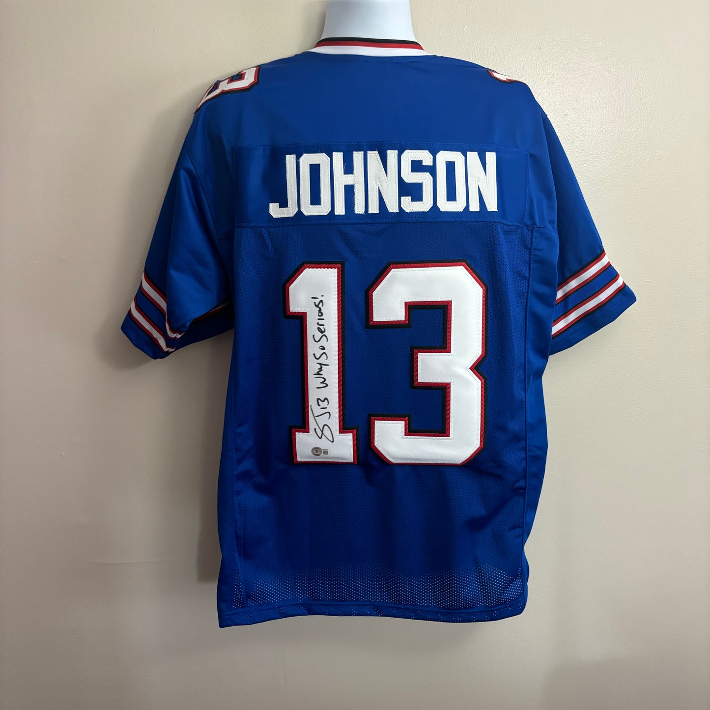 Stevie Johnson Signed Buffalo Bills Jersey (Blue)