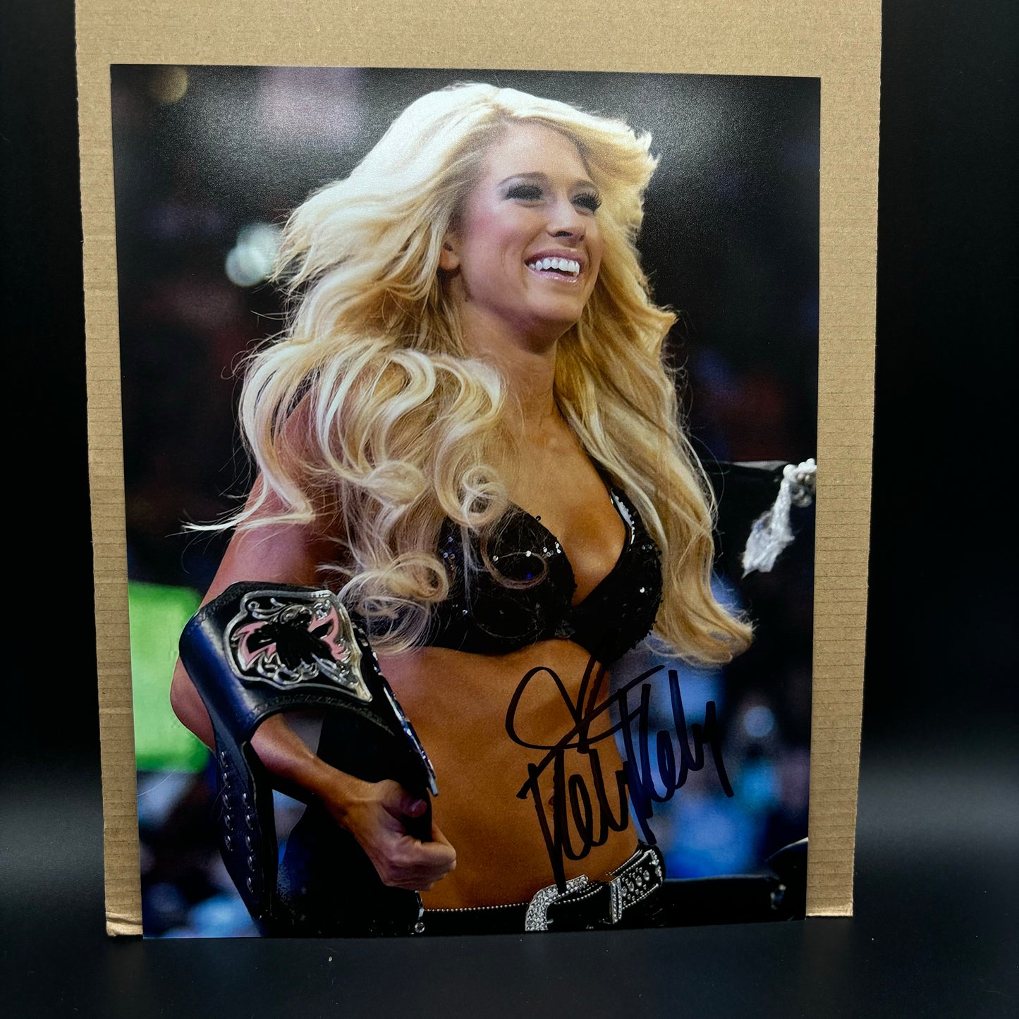 Kelly Kelly Signed 8x10 Black