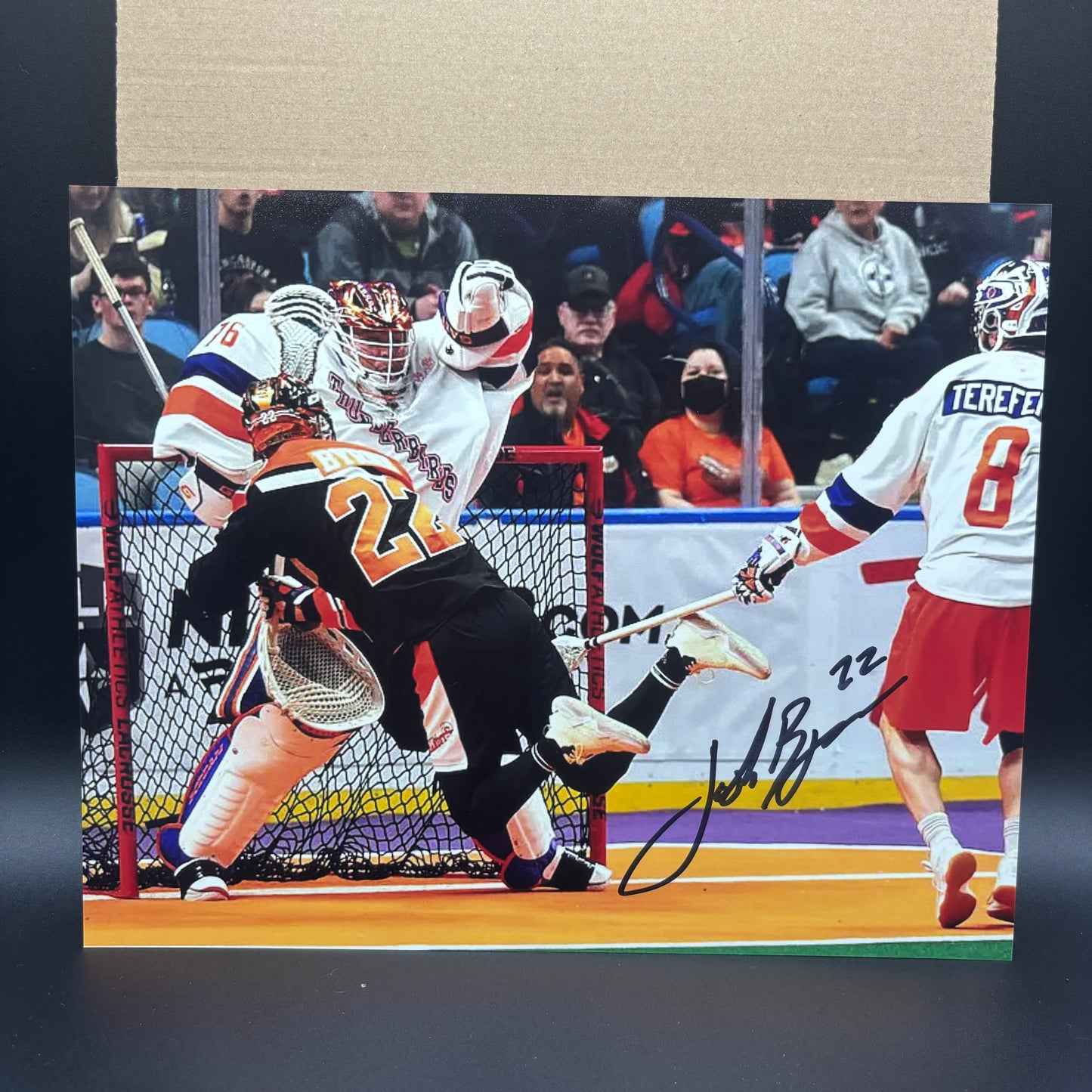 Josh Byrne Signed Buffalo Bandits 8x10 (Diving)