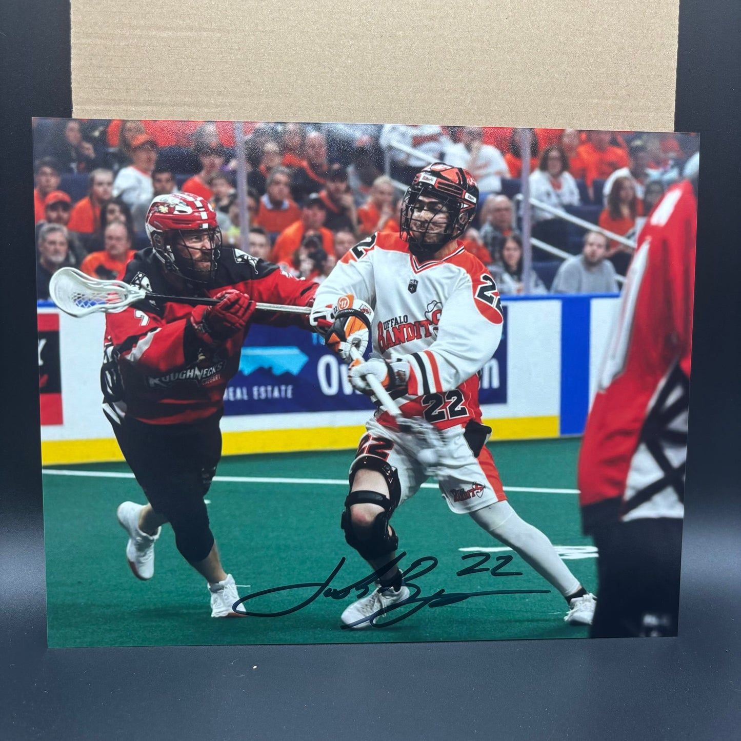 Josh Byrne Signed Buffalo Bandits 8x10 (Pressure Shot)