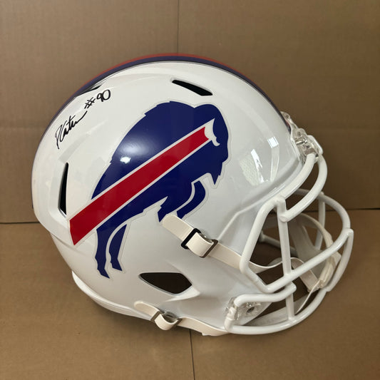 Dewayne Carter Signed Buffalo Bills Speed Rep