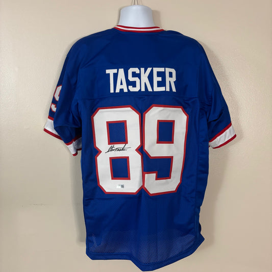 Steve Tasker Signed Buffalo Bills Jersey (Blue)