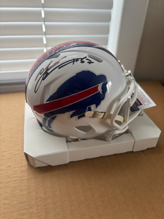 AJ Epenesa Signed Buffalo Bills Speed Mini Helmet