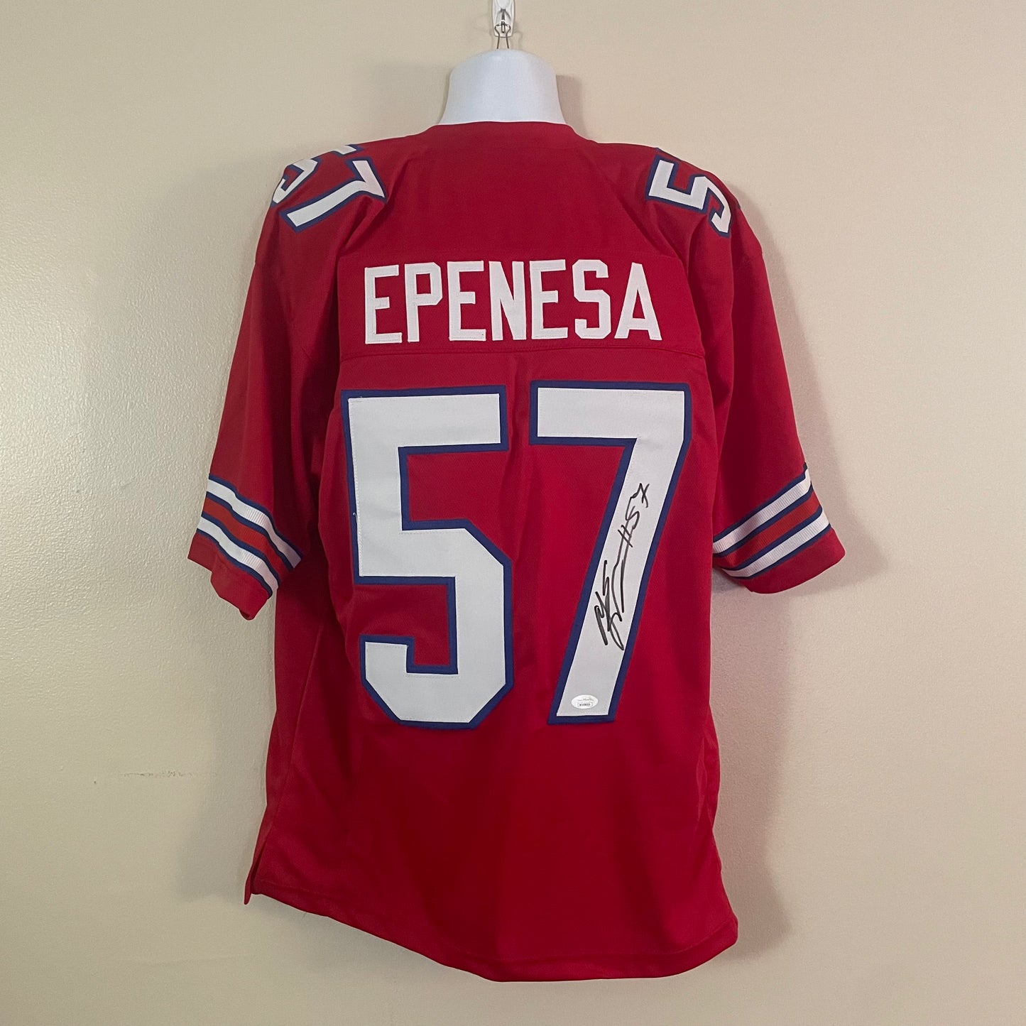 AJ Epenesa Signed Buffalo Bills Jersey (Red)